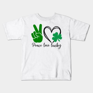 Peace Love Lucky Kids T-Shirt